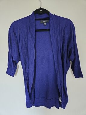 Mossimo Supply Co. Deep Purple Knit Cardigan